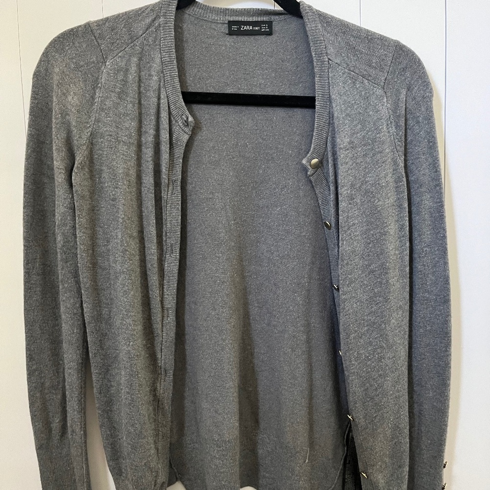 Zara women's button up knit